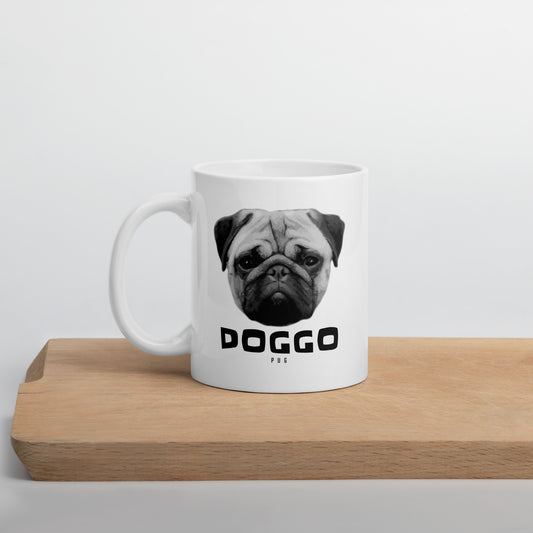 DOGGO - Pug Mug - White