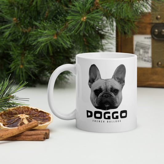 DOGGO - French Bulldog Mug - White